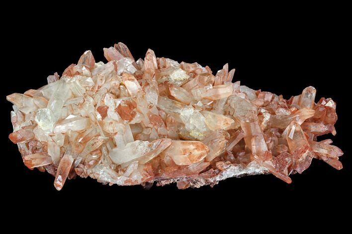 Natural, Red Quartz Crystal Cluster - Morocco #101511